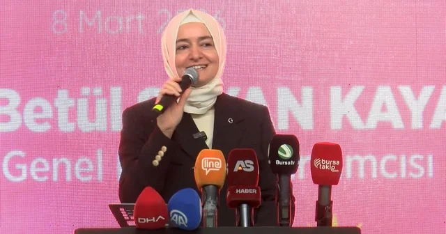 Fatma Betül Sayan Kaya: 2028 de Cumhurbaşkanımızı yeniden başkan yapacağız Bursa Haberleri