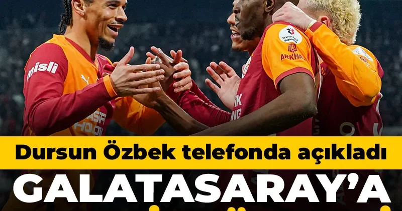 Galatasaray a derbi müjdesi: Telefonda açıkladı