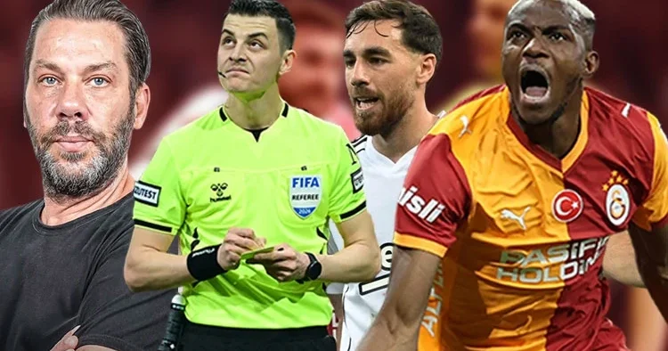 Fırat Aydınus, Beşiktaş Galatasaray maçındaki hakem hatalarını açıkladı: Osimhen kırmızı kart görmeliydi!