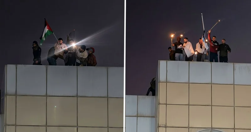 Basra da Kuveyt Konsolosluğu’na gece yarısı baskını: Öfkeli kalabalık bayrağı indirdi