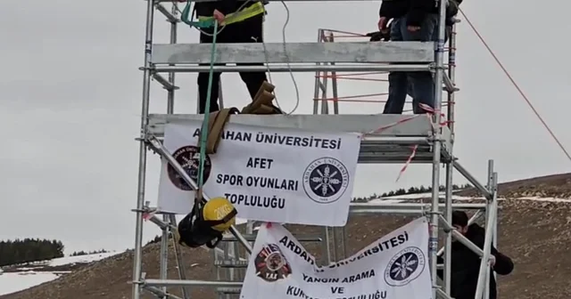 Üniversite öğrencileri afet oyunları için sahaya çıkacak Ardahan Haberleri