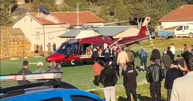 Konya da tarım aracı kazasında yaralanan vatandaşa hava ambulansı Konya Haberleri