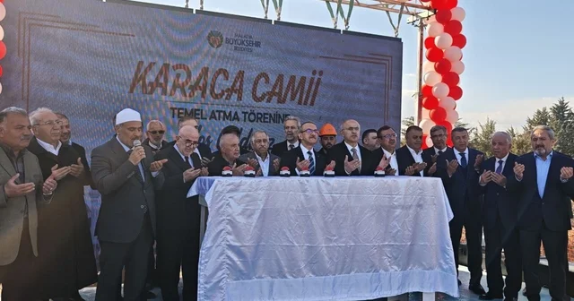 Malatya da Şehir Mezarlığı Camisi nin temeli atıldı Malatya Haberleri