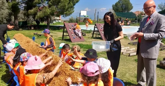 Yenipazar da mantar atölyesine katılan miniklerden üretime ilk adım Aydın Haberleri