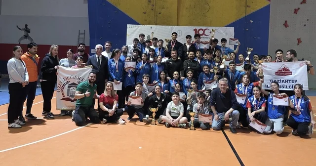 Gaziantep te Okul Sporları Tırmanış Yarışması yapıldı Gaziantep Haberleri