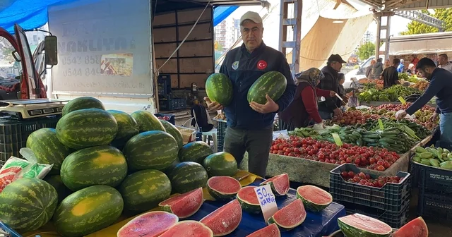 Karpuz pazara dilim dilim düştü: Kilosu 50 TL Mersin Haberleri
