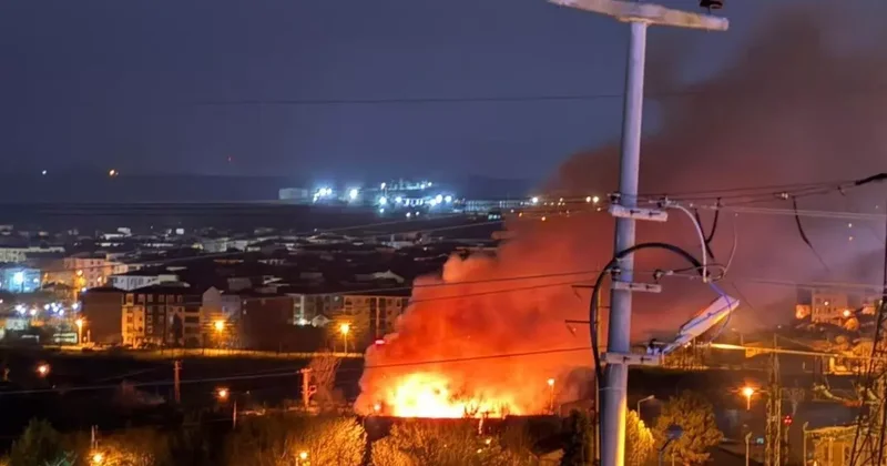 Lüleburgaz’da korkutan yangın