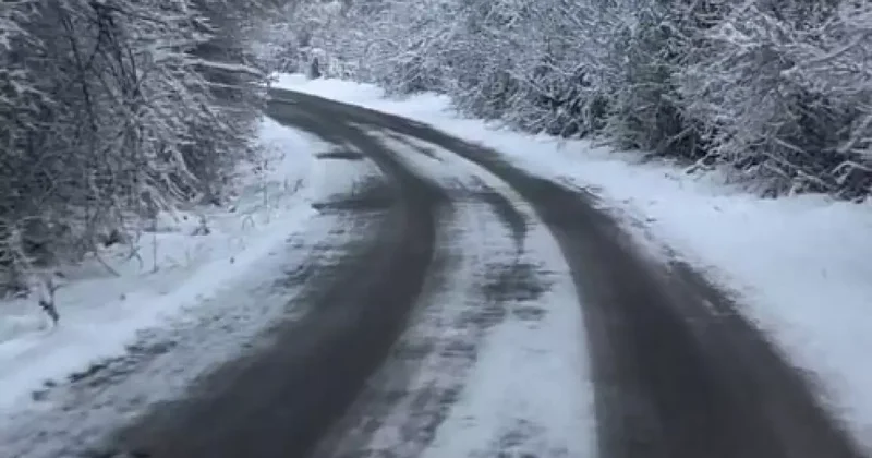 Nisanda kar sürprizi! Gerede de kar yağışı etkili oldu