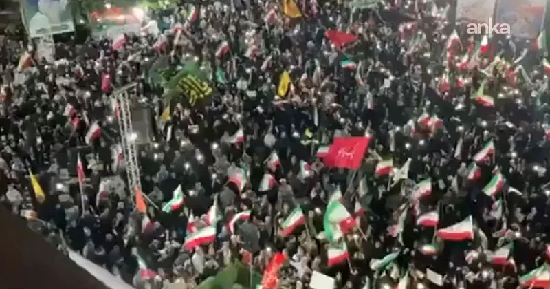 İranlılar kritik altyapı noktalarında insan zincirleri oluşturdu