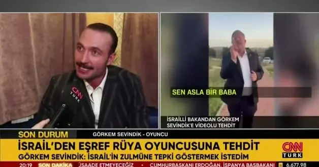 İsrail in tehdit ettiği Türk oyuncudan cevap geldi: Tepkimin arkasındayım