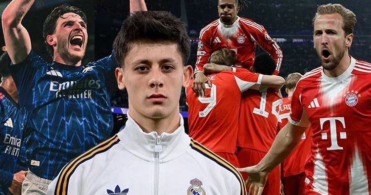 Şampiyonlar Ligi nde avantaj gecesi: Bayern Münih, Real Madrid i yıktı, ; Arda Güler göz doldurdu! Arsenal son nefeste...