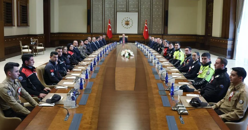 Cumhurbaşkanı Erdoğan, Bakan Çiftçi ve beraberindeki heyeti kabul etti