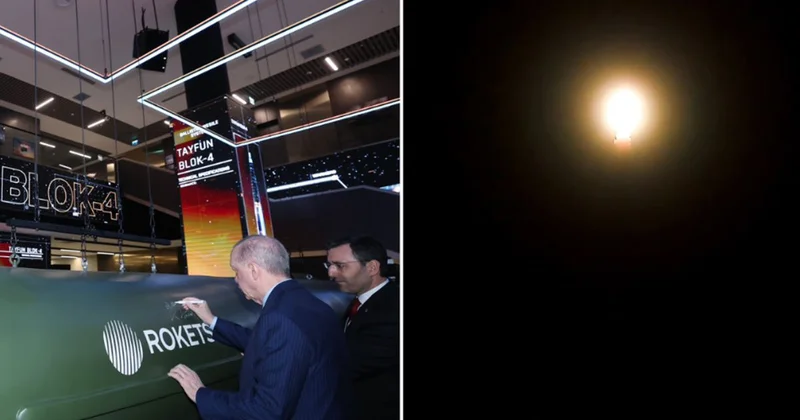 Türkiye için gurur görüntüleri: Balistik füzemiz ortaya çıktı