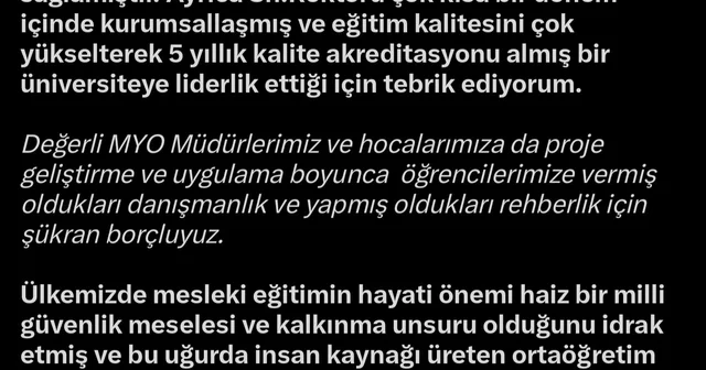 AK Partili Cıngı dan KAYÜ yönetimi ve öğrencilerine Start Up teşekkürü Kayseri Haberleri