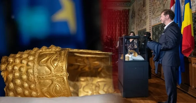 Soygundan 14 ay sonra saf altın miğfer müzeye iade edildi