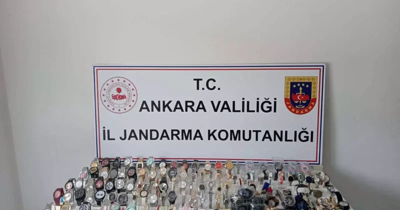 Ankara da milyonluk kaçak saat operasyonu!
