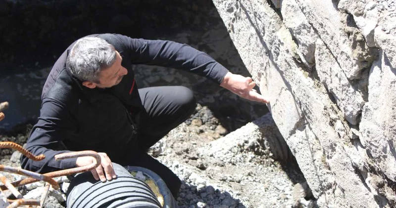 Rize’de toprak altında kalan 200 yıllık tarihi köprü ortaya çıktı