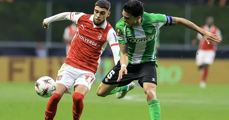 Real Betis, Braga deplasmanında avantajı kaptı!