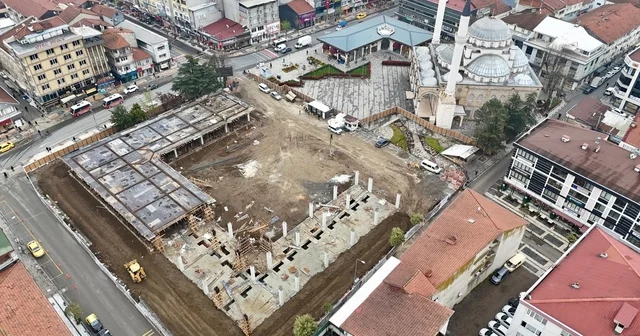 Düzce nin yeni cazibe merkezi olacak Cedidiye Çarşısı 2. etap inşaatı hızla yükseliyor Düzce Haberleri