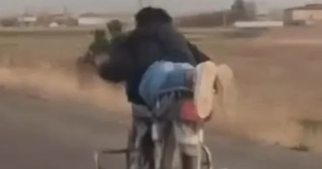 Motosikleti yüzüstü yatarak kullanan sürücüye 88 bin TL ceza Nevşehir Haberleri