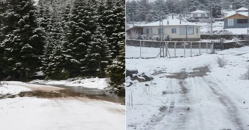 Baharı beklerken 5 ile lapa lapa kar yağdı