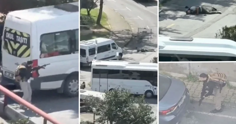 Boş konsolosluk önünde polise saldırı Yerel Gündem Haberleri