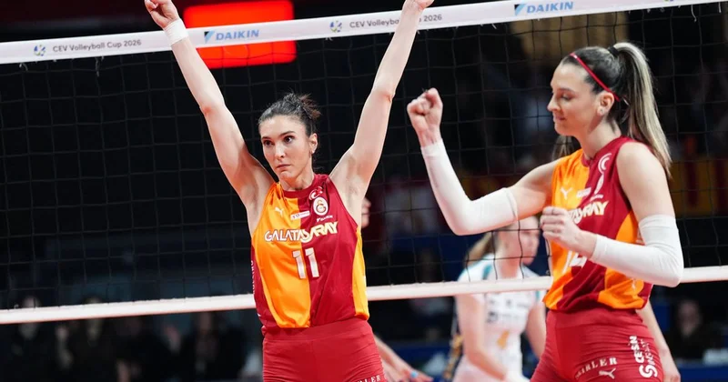 Galatasaray Kadın Voleybol Takımı, Mutua Fenera yı 3 1 yenerek CEV Kupası nda şampiyon oldu.