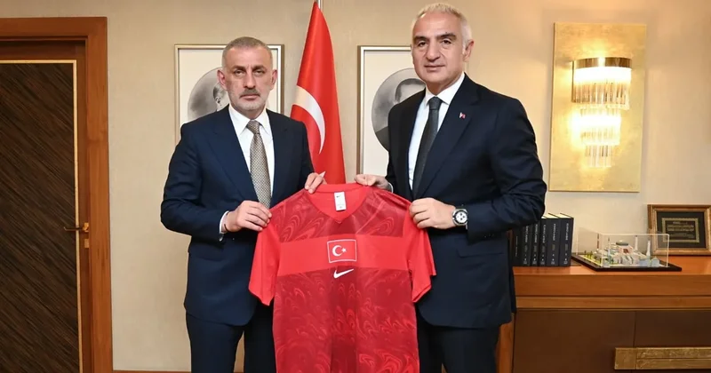 Bakan Ersoy, İbrahim Hacıosmanoğlu nu kabul etti: Futbolcularla küresel tanıtım hamlesi!