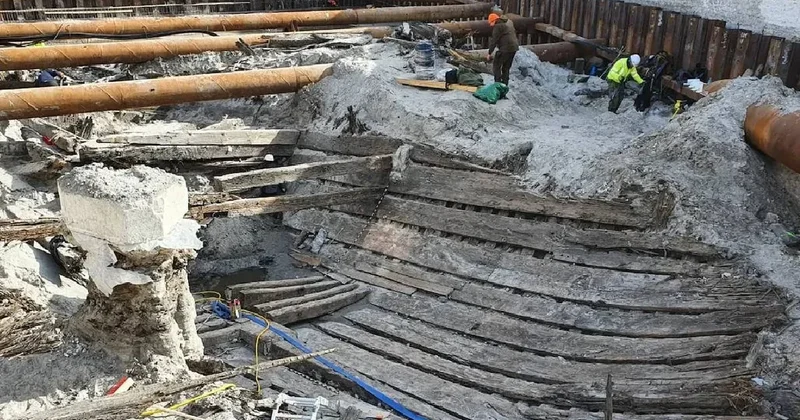 İnşaat işçileri kazmayı vurur vurmaz tarih fışkırdı: Tesadüfen 660 yıllık enkaz bulundu Sözcü Gazetesi