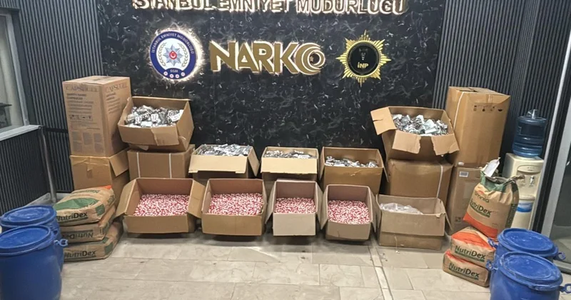 İstanbul da yaklaşık 1 milyon uyuşturucu hap ele geçirildi