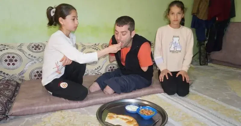 İş kazasında kollarını ve ayaklarını kaybetti! Hayatı kızının paylaştığı video ile değişti