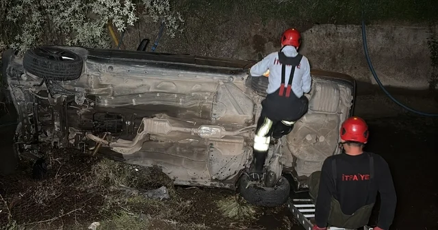 Aksaray da sulama kanalına düşen araç ekipleri alarma geçirdi Aksaray Haberleri