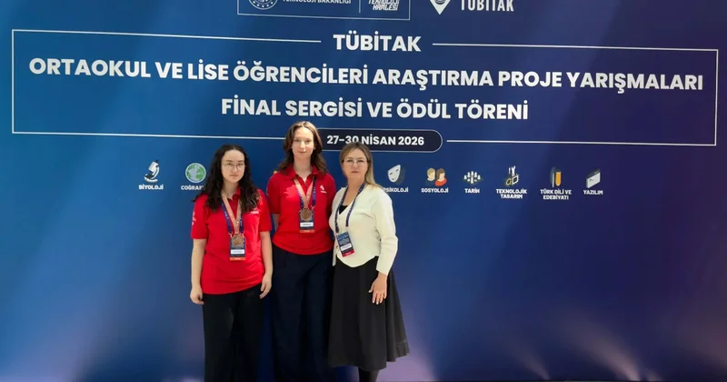 Özel Ege Lisesi ne 57 nci TÜBİTAK Lise Öğrencileri Araştırma Projeleri Yarışması nda üçüncülük ödülü