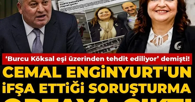 Burcu Köksal eşi üzerinden tehdit ediliyor demişti! Cemal Enginyurt un ifşa ettiği soruşturma ortaya çıktı