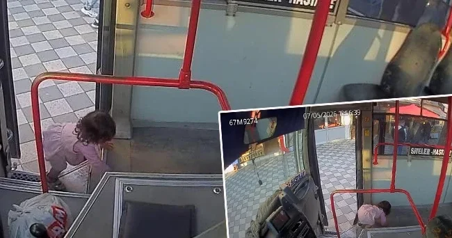 Otobüste tek başına: Emekleyerek otobüse bindi, şoför fark etti! Ağlamasa sabaha kadar otobüste kalabilirdi