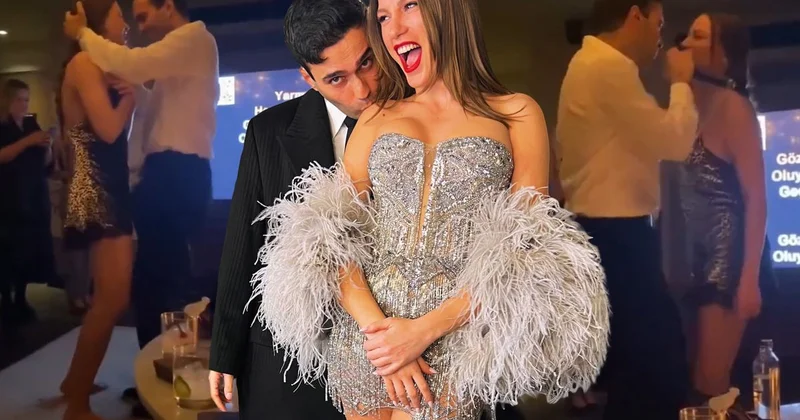 Serenay Sarıkaya ve Mert Demir aşk dolu danslarıyla romantizmin dibine vurdu