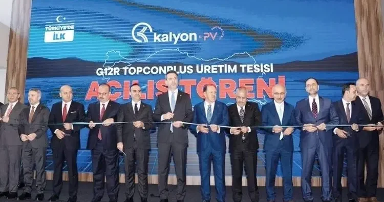 Kalyon PV G12R TOPCONPLUS Üretim Tesisi açıldı… Elektrik odaklı yeni enerji mimarisi