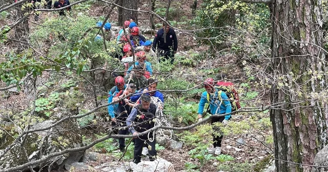Kazdağları nda 100 kişilik personelle zorlu kurtarma operasyonu Balıkesir Haberleri
