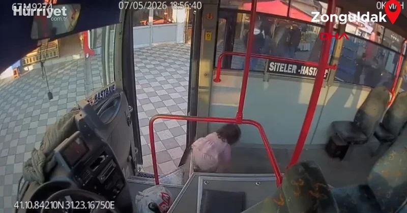 Bebek firarda! Emekleyerek halk otobüsüne bindi, ağlayınca şoför fark etti