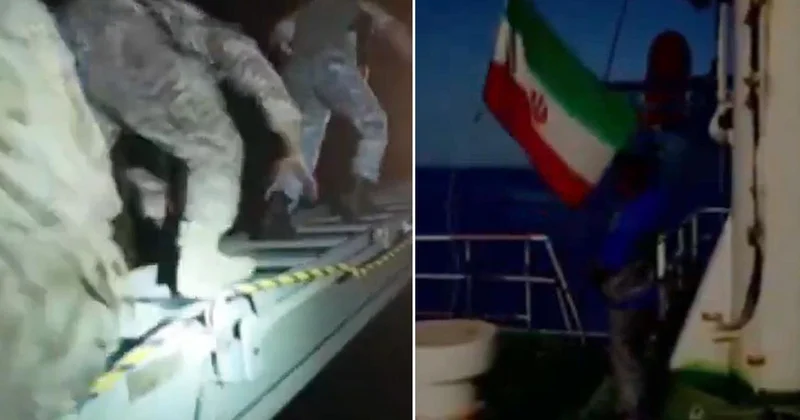Basra Körfezi nde hareketli saatler! İran dev petrol tankerini ele geçirdi