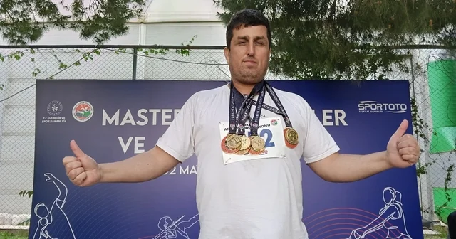Balıkesirli vetaran sporcu öğretmen 4 dalda şampiyon oldu Balıkesir Haberleri