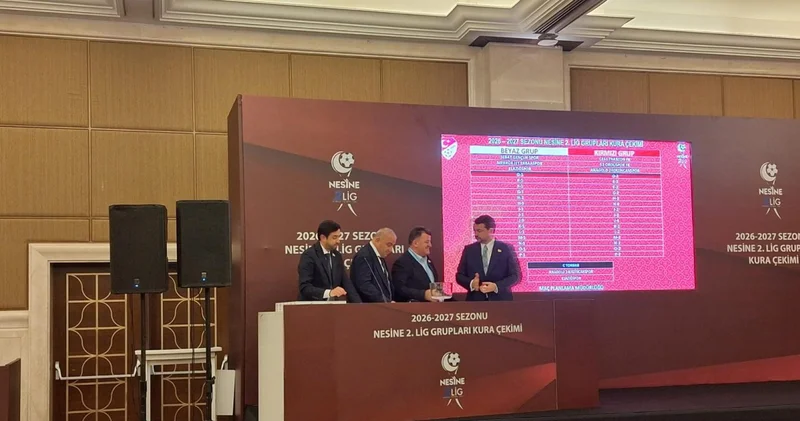 2. Lig in 2026 2027 sezonunun grupları belli oldu!
