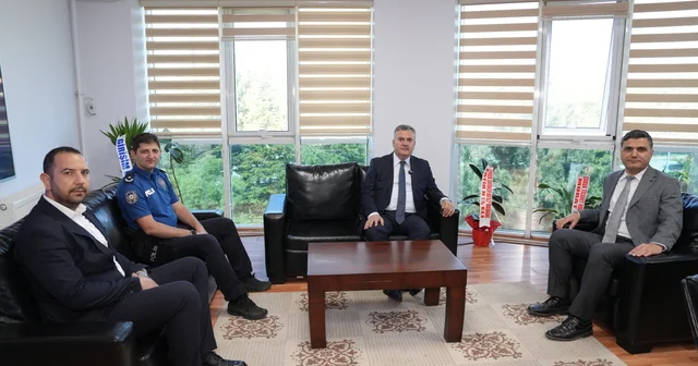 Çubuk Belediye Başkanı Baki Demirbaş tan Emniyet Müdürü Yürekli ye hayırlı olsun ziyareti Ankara Haberleri