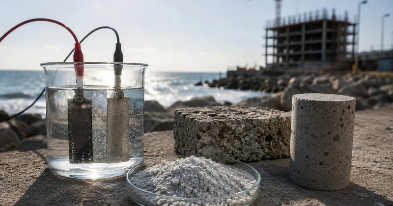 Deniz suyuna elektrik vererek betona alternatif geliştirdiler Sözcü Gazetesi