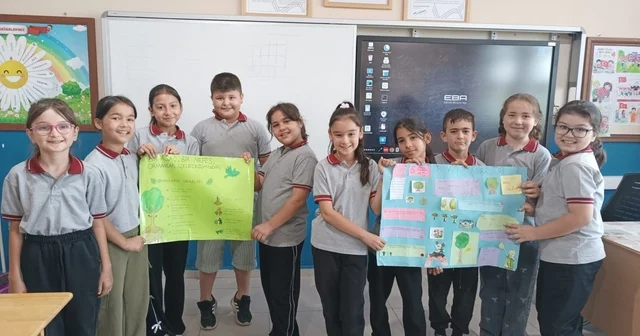 Minik ellerden büyük duyarlılık Manisa Haberleri