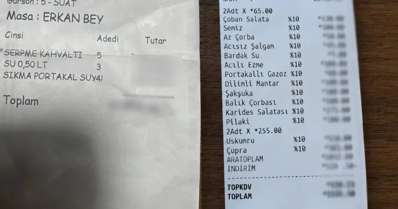 CHP li belediyenin tesislerinde gelen 4 kişilik yemek hesabı görenleri şaşkına çevirdi Sözcü Gazetesi