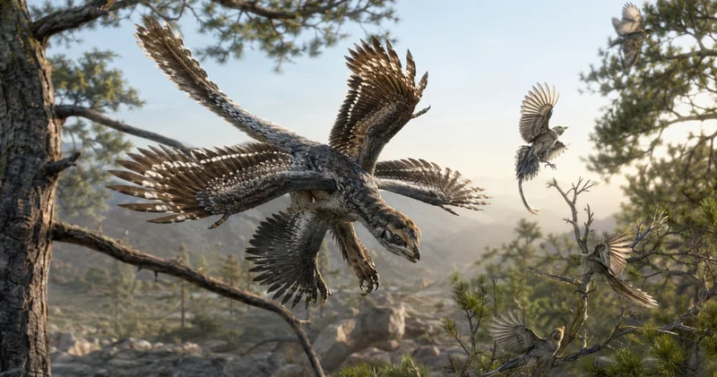 Dört kanatlı dinozor baykuş gibi süzülerek avlıyormuş: 120 milyon yıllık fosil gizemi çözdü