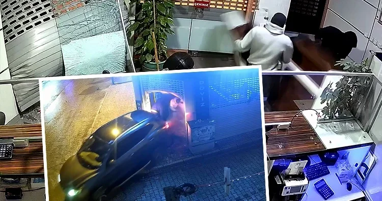 Film sahnelerini aratmayan soygun: Ciple dalıp 16 bin dolar çaldılar