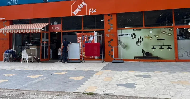 Muğla da Koçtaş mağazasına taşlı saldırı