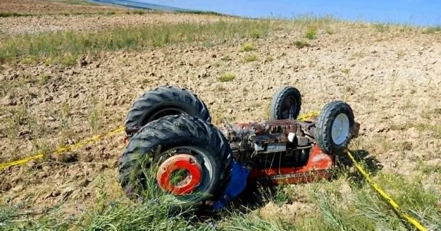 Nevşehir de devrilen traktörün altında kalan sürücü öldü Nevşehir Haberleri